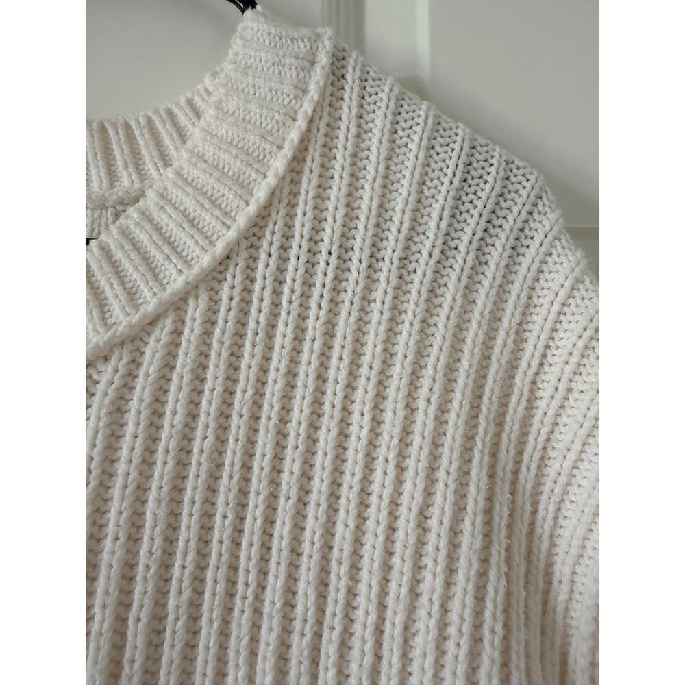 Madewell Cream Patchwork Cable Knit Sweater Vest 1X - Picture 5 of 9